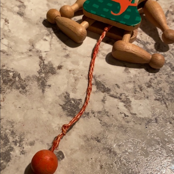 Vintage Austria Wood String Jumping Jack Toy Bunny - Picture 7 of 9